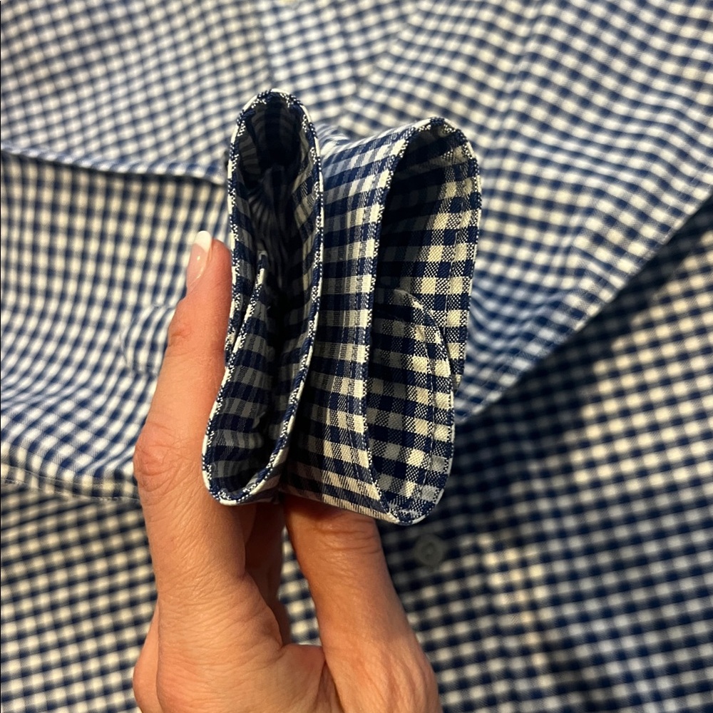 Boys Brooks Brothers Checkered Dress Shirt Size M Non-Iron - Picture 5 of 9